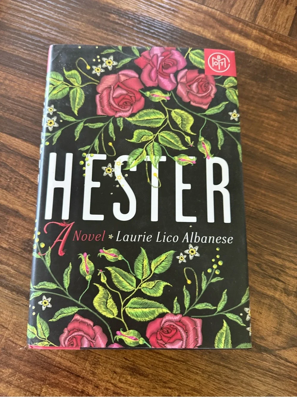 Hester by Laurie Lico Albanese – Black Cover with Pink Roses